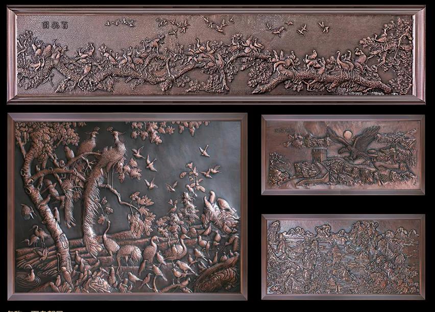 西安天卓銅壁畫(huà)作品