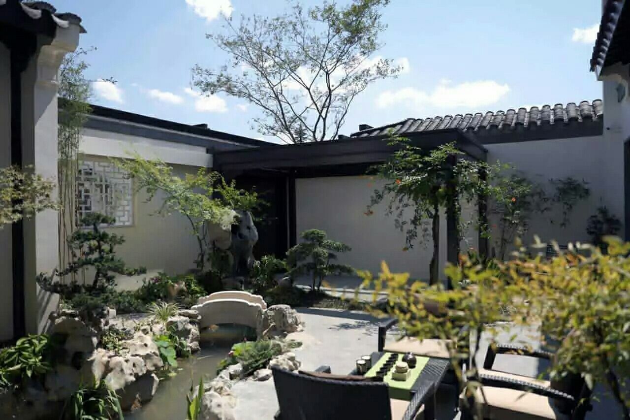 西安農(nóng)村庭院銅門(mén)，農(nóng)村中式院子