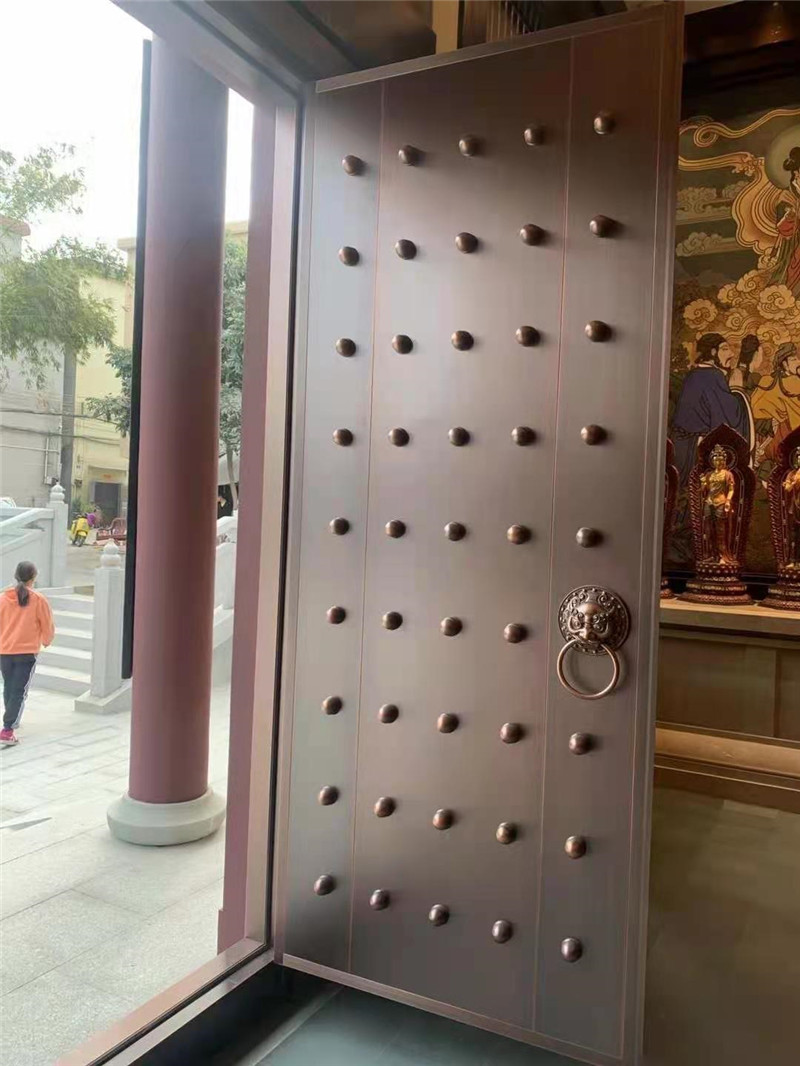 土地殿銅門，銅牌扁 